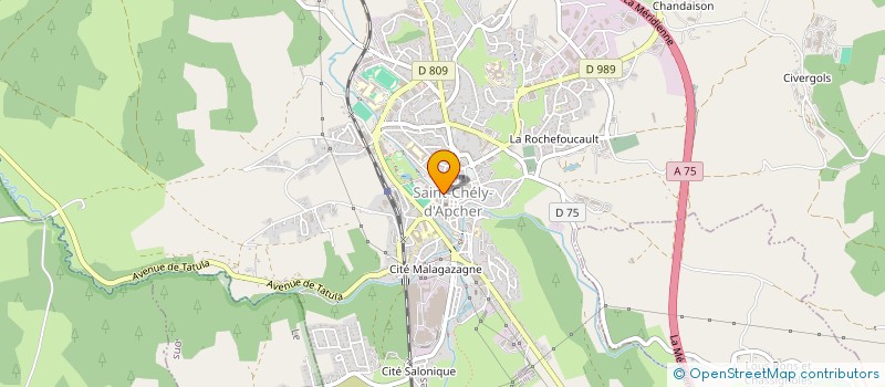 localisation de l'entreprise REVES  SAINT-CHELY-D'APCHER