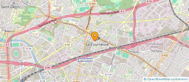 localisation de l'entreprise REVES BLANCS à LA COURNEUVE