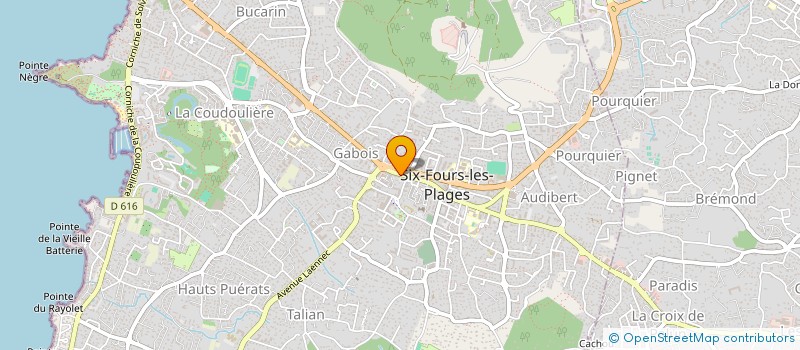 localisation de l'entreprise REVES D'AILLEURS 83  SIX-FOURS-LES-PLAGES