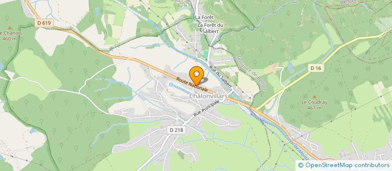 localisation de l'entreprise REVES D'AILLEURS  CHALONVILLARS