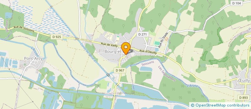 localisation de l'entreprise REVES D'EAU  BOURG-ET-COMIN