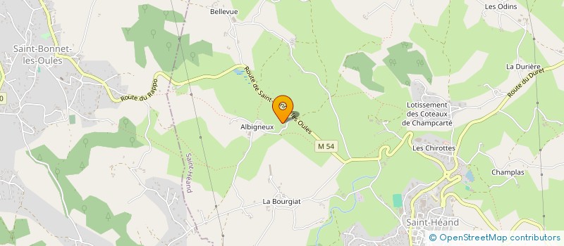 localisation de l'entreprise REVES D'ELLES  SAINT-HEAND