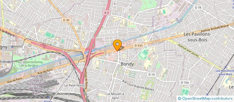 localisation de l'entreprise REVES D'ENFANT  BONDY