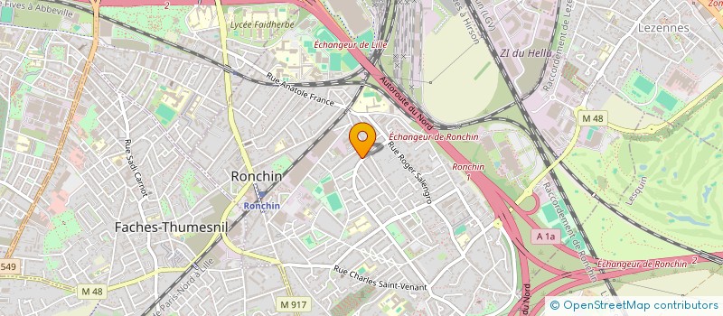 localisation de l'entreprise REVES D ENFANTS à RONCHIN