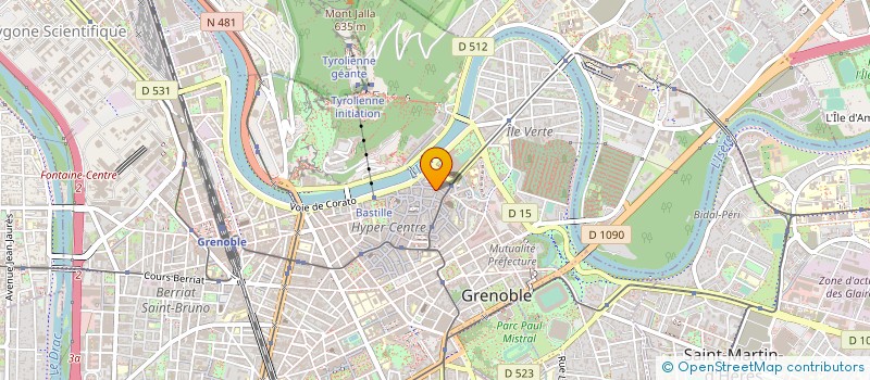 localisation de l'entreprise REVES D'INTERIEURS à GRENOBLE
