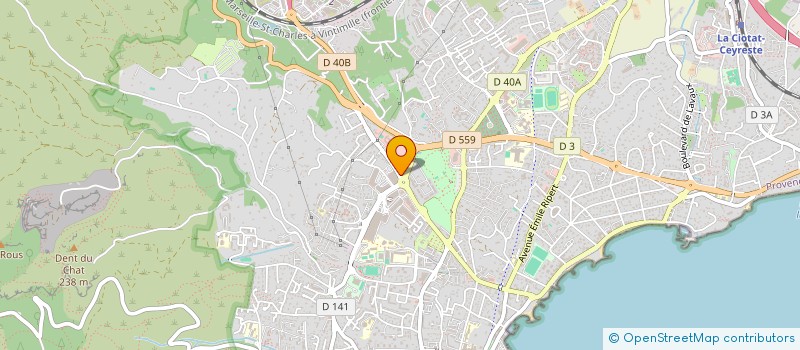 localisation de l'entreprise REVES D'INTERIEURS à LA CIOTAT