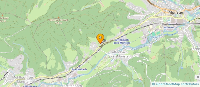 localisation de l'entreprise REVES DE MONTAGNES  LUTTENBACH-PRES-MUNSTER