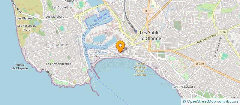 localisation de l'entreprise REVES DE SOI à LES SABLES D'OLONNE