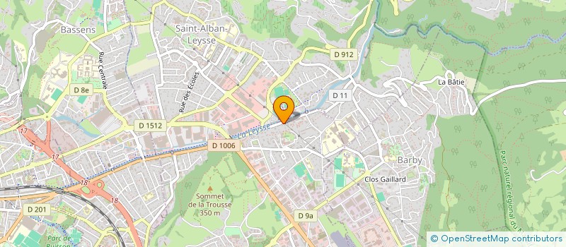 localisation de l'entreprise REVES DE TOITS M.O. à LA RAVOIRE