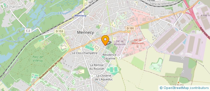 localisation de l'entreprise REVES DE VERDURE à MENNECY