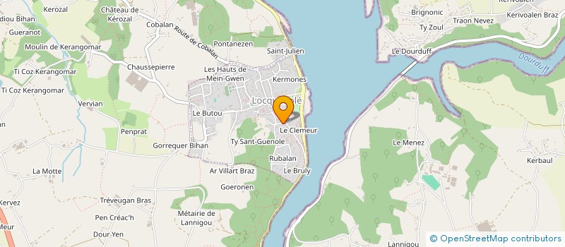 localisation de l'entreprise REVES DE VOILE  LOCQUENOLE