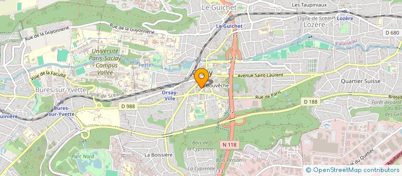 localisation de l'entreprise REVES EN FAB à ORSAY