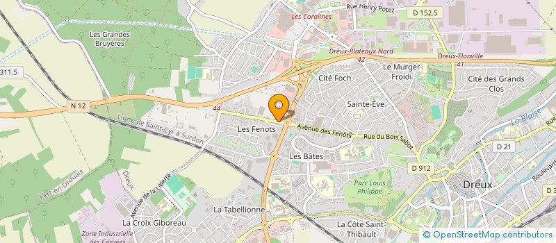 localisation de l'entreprise REVES EN OR à DREUX