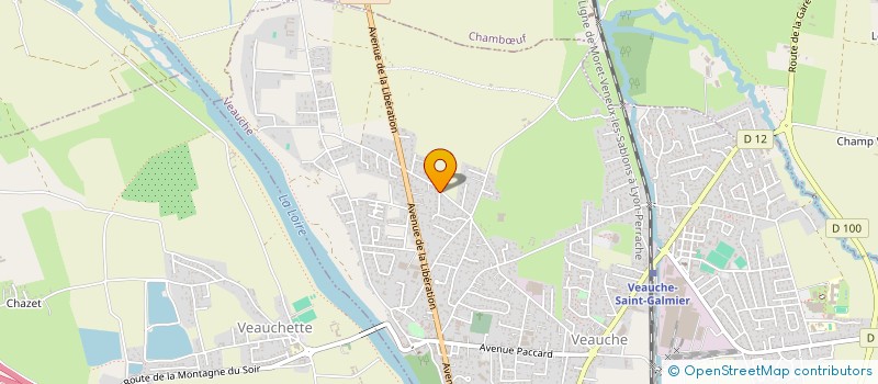 localisation de l'entreprise REVES EN SCENE  VEAUCHE