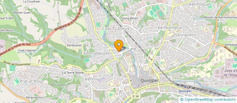 localisation de l'entreprise REVES ET DELICES à QUIMPER
