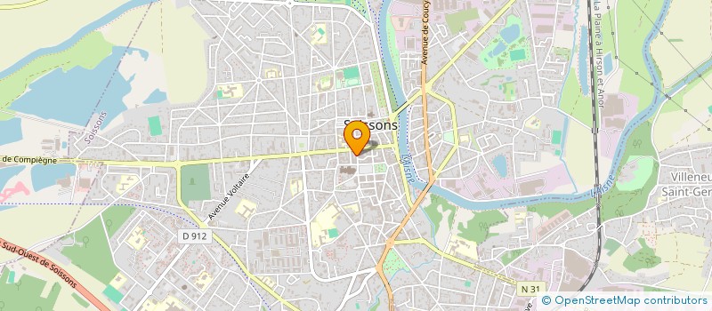 localisation de l'entreprise REVES ET HORIZONS à SOISSONS