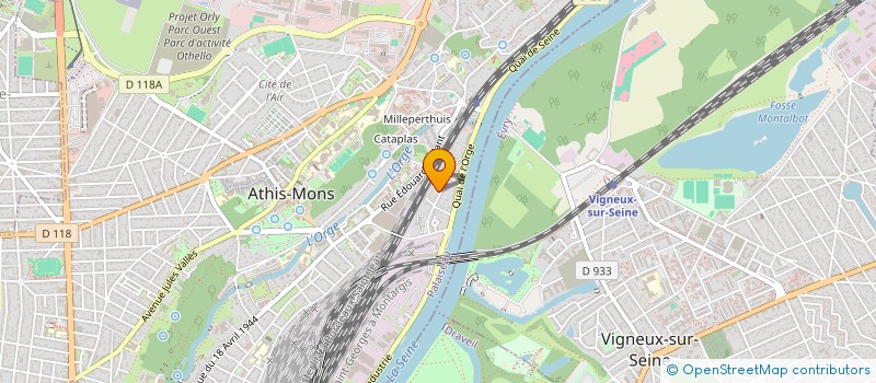 localisation de l'entreprise REVES ET PROJETS à ATHIS-MONS