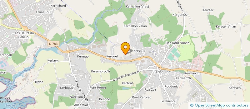 localisation de l'entreprise REVES SERVICES à TREGUNC