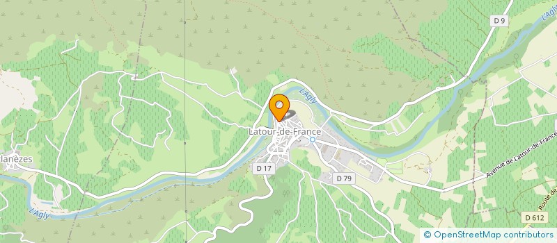 localisation de l'entreprise REVES SUR AGLY  LATOUR-DE-FRANCE