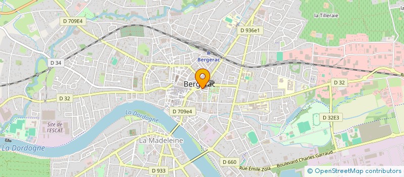 localisation de l'entreprise REVES & VOYAGES à BERGERAC