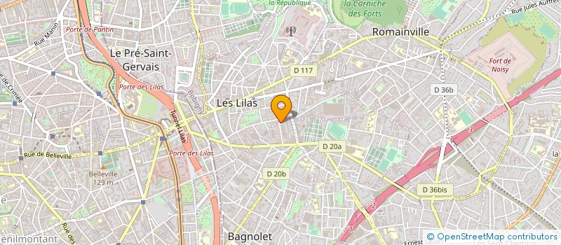 localisation de l'entreprise REVESPOIRE à BAGNOLET
