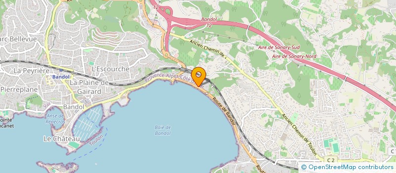 localisation de l'entreprise REVEST BORREANI à SANARY-SUR-MER