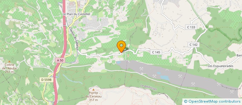 localisation de l'entreprise REVEST BORREANI NM à LE CASTELLET