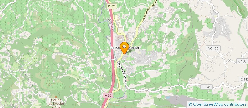 localisation de l'entreprise REVEST PAYSAGE  LE CASTELLET