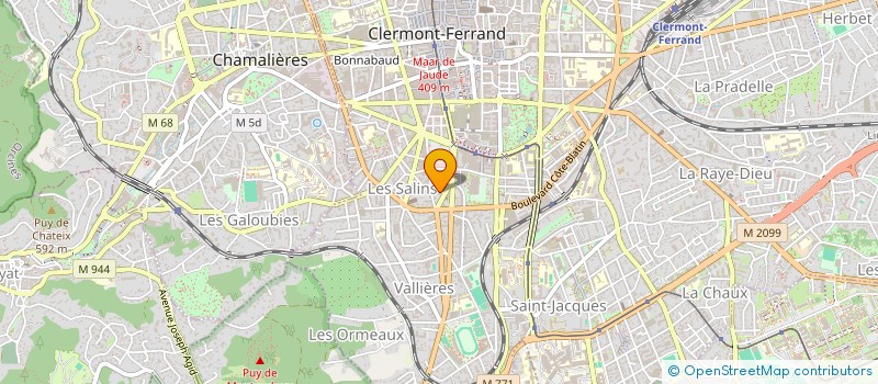 localisation de l'entreprise REVESTA  CLERMONT-FERRAND