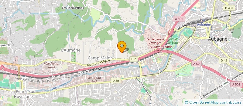 localisation de l'entreprise REVET FACADES  AUBAGNE