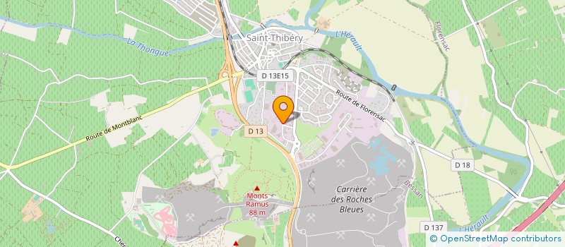 localisation de l'entreprise REVET ISOL  SAINT-THIBERY