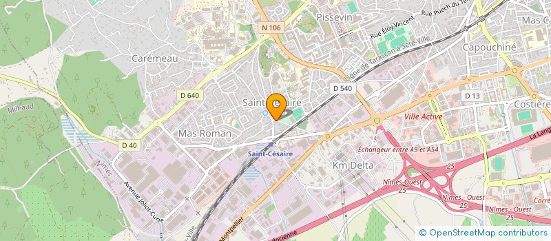 localisation de l'entreprise REVET'PEINTURE  NIMES