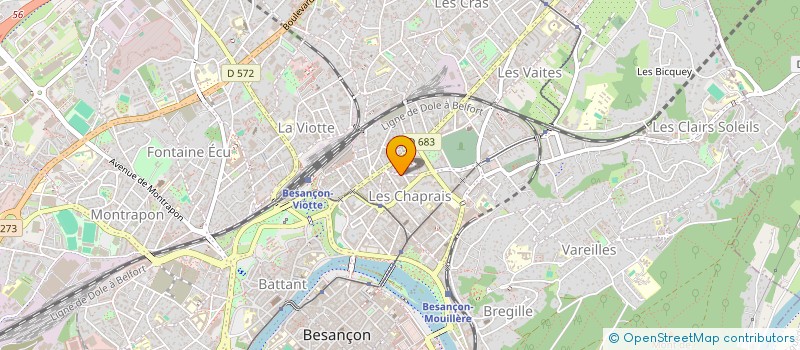 localisation de l'entreprise REVET'SOL  BESANCON