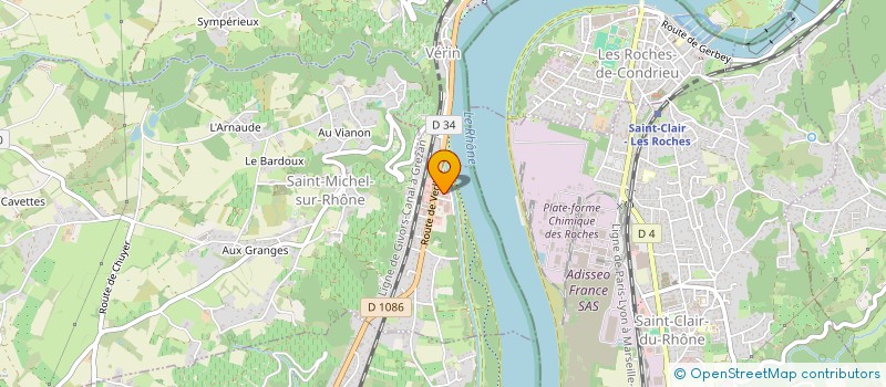 localisation de l'entreprise REVET'STYLE AMENAGEMENT  SAINT-MICHEL-SUR-RHONE