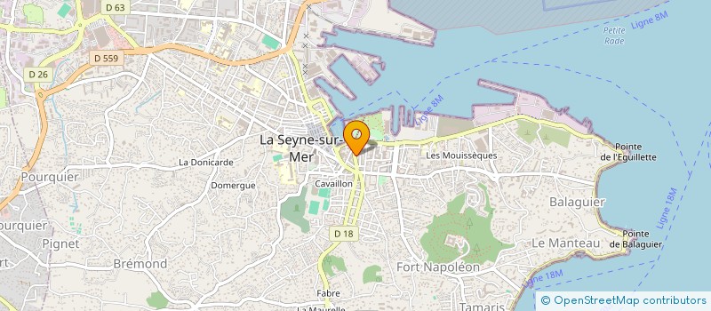 localisation de l'entreprise REVETDECO à LA SEYNE-SUR-MER
