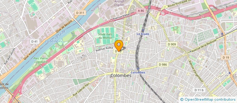 localisation de l'entreprise REVETEMENT PISCINE POLYESTER à COLOMBES