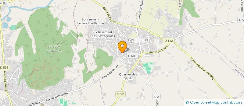 localisation de l'entreprise REVETEMENTS DU VERCORS  GENISSIEUX