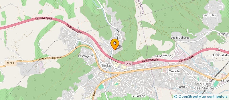 localisation de l'entreprise REVETPRO à LE LUC