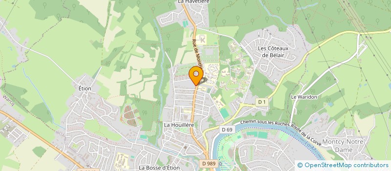 localisation de l'entreprise REVETSOLS à CHARLEVILLE-MEZIERES