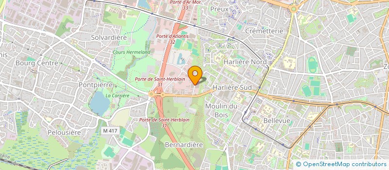 localisation de l'entreprise REVETSOLS à ST-HERBLAIN