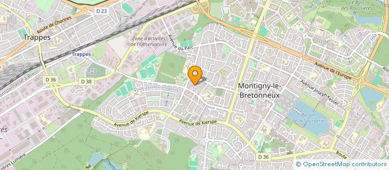 localisation de l'entreprise REVEUSE RAPHALINE  MONTIGNY-LE-BRETONNEUX