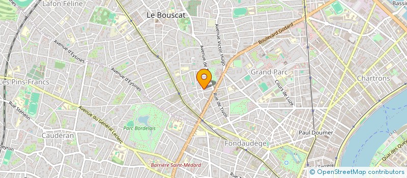 localisation de l'entreprise REVEZ PLUS HAUT  LE BOUSCAT