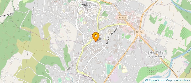 localisation de l'entreprise REVIA à AUBENAS