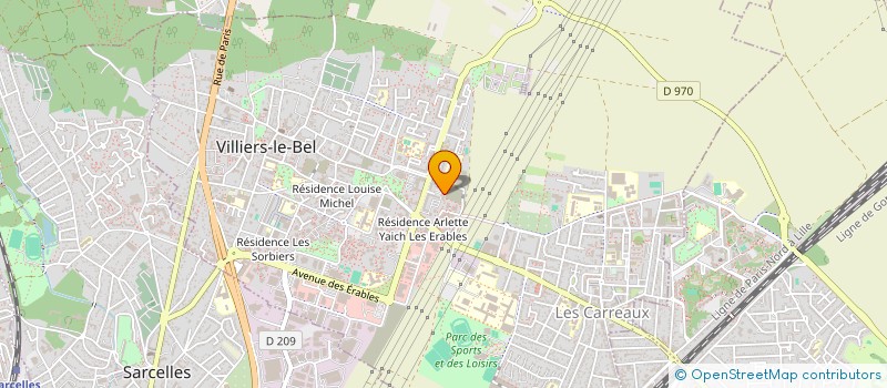 localisation de l'entreprise REVIA ESPACE IMMOBILIER  VILLIERS-LE-BEL