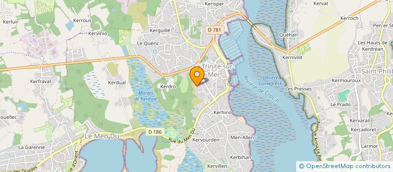 localisation de l'entreprise REVICA COMMERCIAL  LA TRINITE-SUR-MER