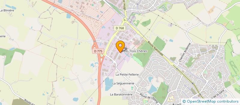 localisation de l'entreprise REVIE VERRE à AVRILLE