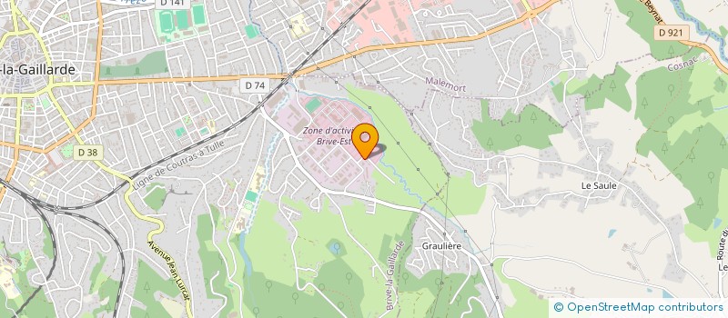 localisation de l'entreprise REVIL TOITURES à BRIVE-LA-GAILLARDE
