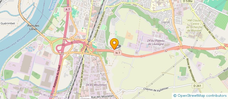 localisation de l'entreprise REVILAND à VALENCE