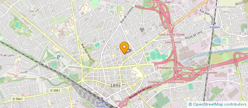 localisation de l'entreprise REVILENS à LENS