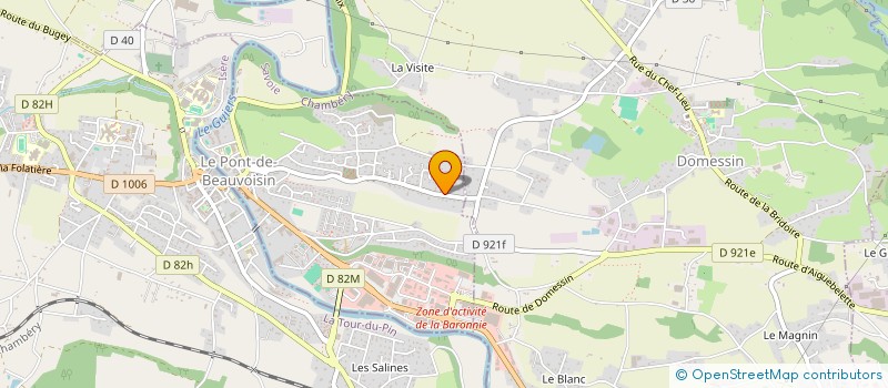 localisation de l'entreprise REVILLET  LE PONT-DE-BEAUVOISIN